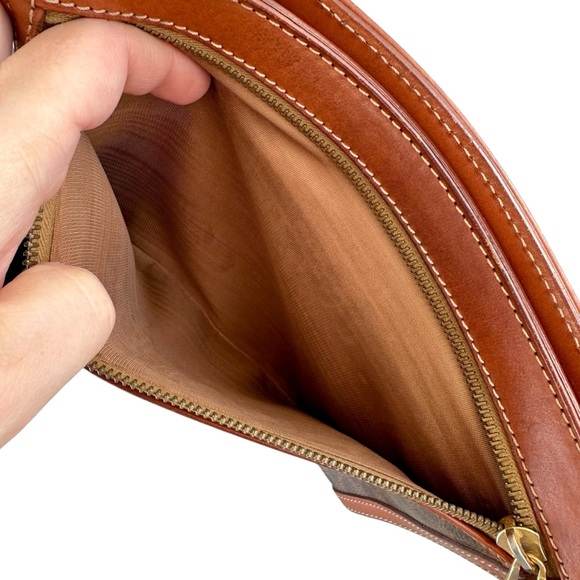 Authentic Celine Brown & Tan Macadam Leather Wristlet Clutch Bag - Picture 8 of 13